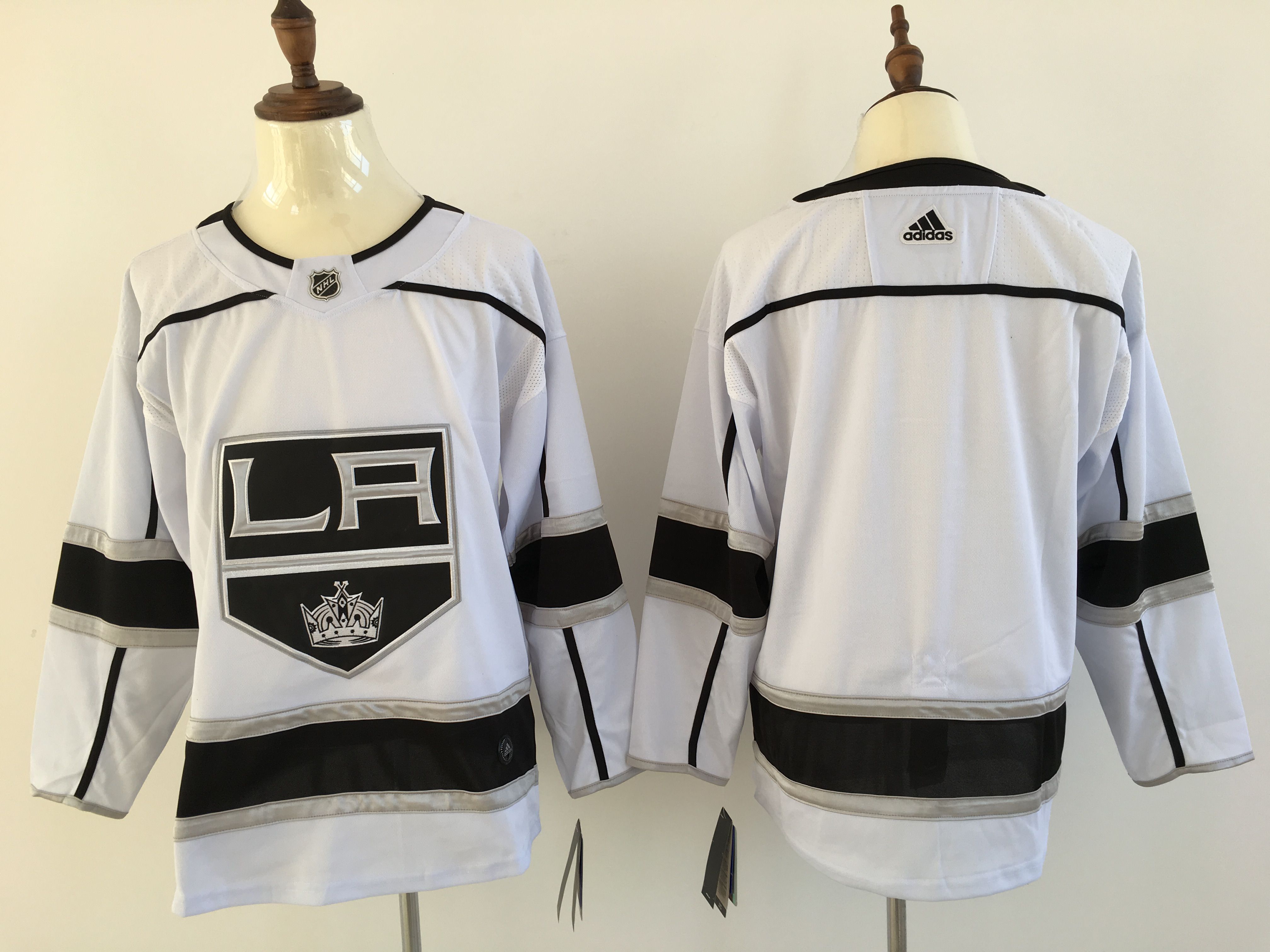 Men Los Angeles Kings Blank White Hockey Stitched Adidas NHL Jerseys->montreal canadiens->NHL Jersey